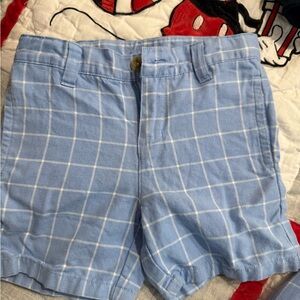 Janie and Jack Light Blue Checkered Women's Shorts
